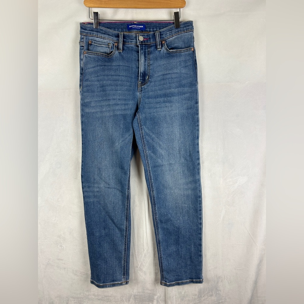 SCOTCH & SODA Jeans Slim‎ Straight Blue Size 6 Medium Wash Stretch